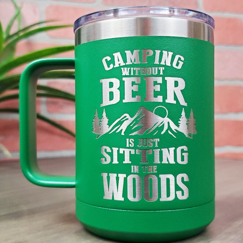 Camping Without Beer Is Just Sitting In The Woods Funny Humorous Tin Metal Sign