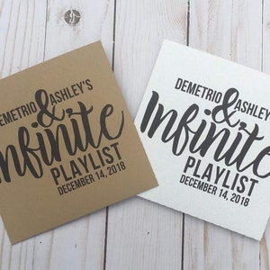 Cd Sleeve Wedding Favors Gifts CD Personalized Envelope Rustic, Rustic CD Cover, Album Cover, Kraft Sleeve  Favor Custom Infinite Playlist