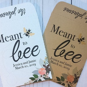 Seed Packets Wedding Favors Gifts meant to bee Personalized Envelopes - Rustic Kraft, DIY, Bridal Shower, Baby, Seeds