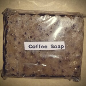 Brewed coffee soap. Exfoliating for those dry months ahead of winter get rid of that extra dry skin. image 2