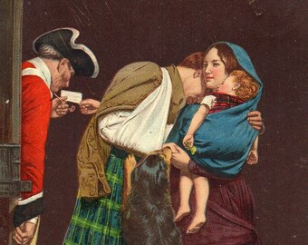 Vintage postcard, 'The Order of Release 1746', posted in 1908