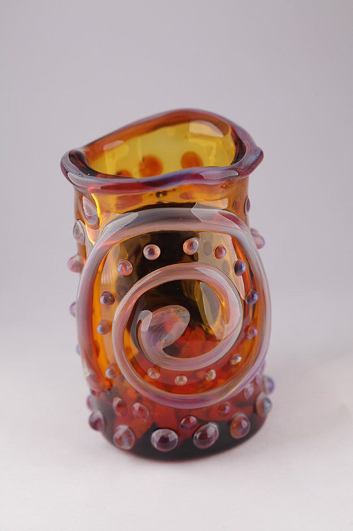Handmade art shot glass Etsy