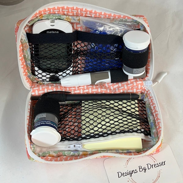 Diabetes Testing Kit Pouch Etsy