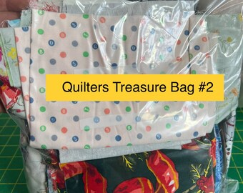 Gallon Scrap Treasure Bag, Remnant Pieces, Quilters Choice Cotton Squares Pieces #1