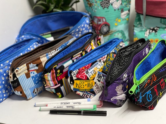 Pencil Case, Fashionable Fabric Print, Pencil Pouch, Pen Holder, Backpack  Organizer Inserts, School Caddy 