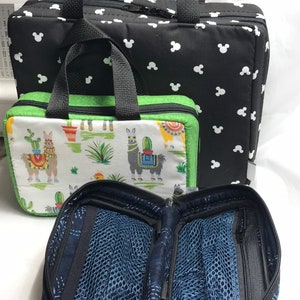 Diabetic Supply Bag, Zippered Supply Tote, 3 Sizes Custom Equipment Case, Diabetes Insulin Tool Pouch, Pancreas Case image 4