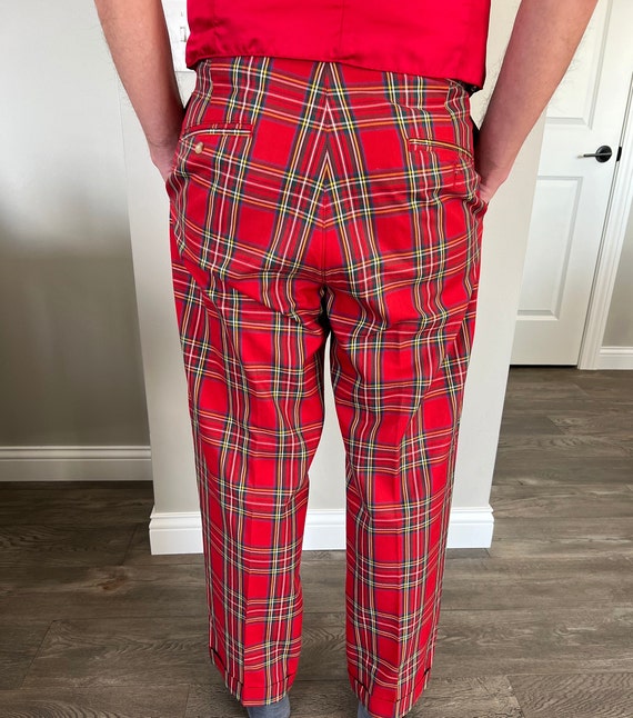 Vintage Ralph Lauren Tartan Plaid Trousers and Re… - image 5