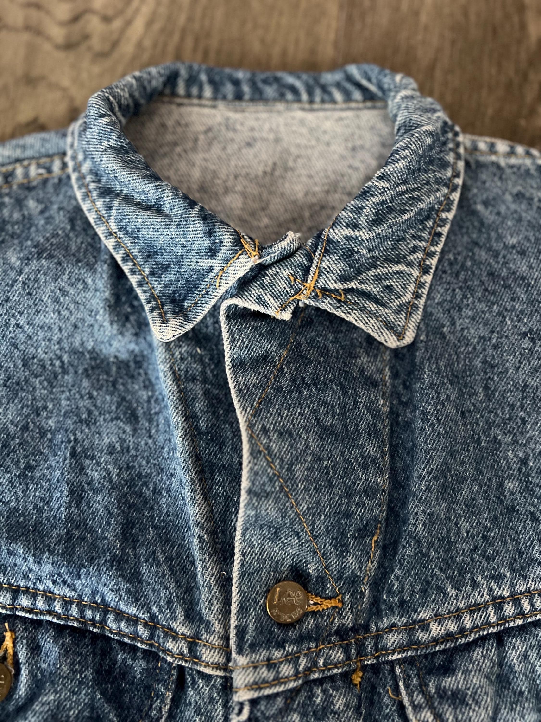 Vintage Lee 101-J Denim Trucker Jacket- Size 38 (no Tag) - Etsy