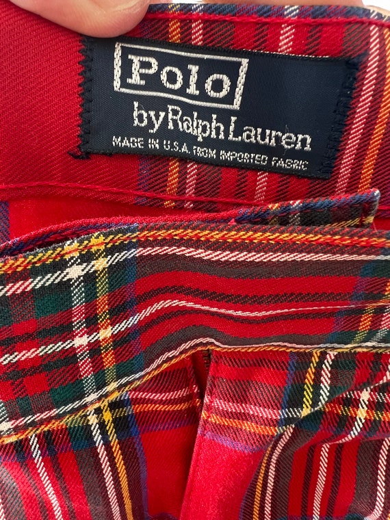 Vintage Ralph Lauren Tartan Plaid Trousers and Re… - image 7