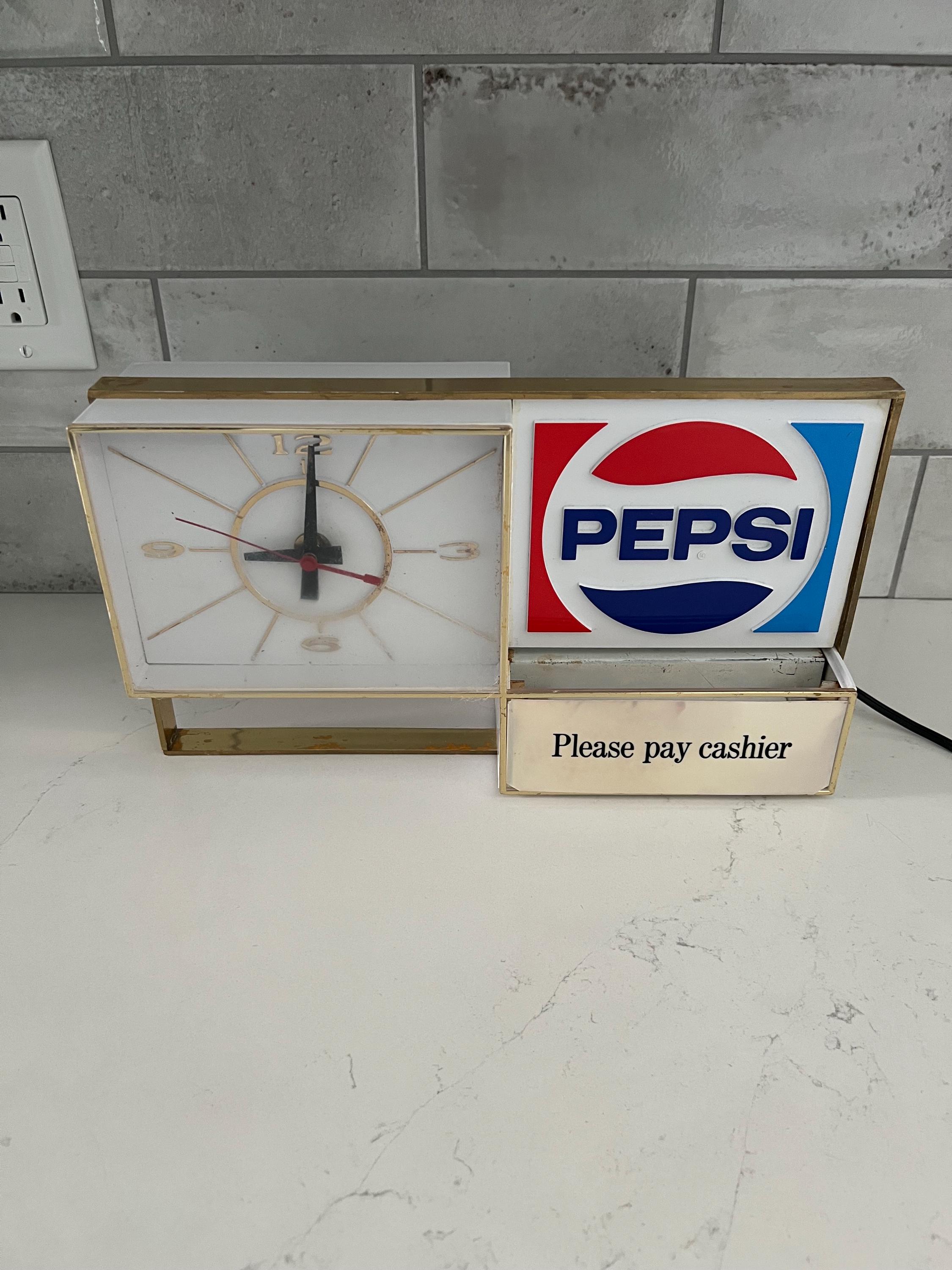 Vintage Pepsi Clock Wall Clock - Etsy