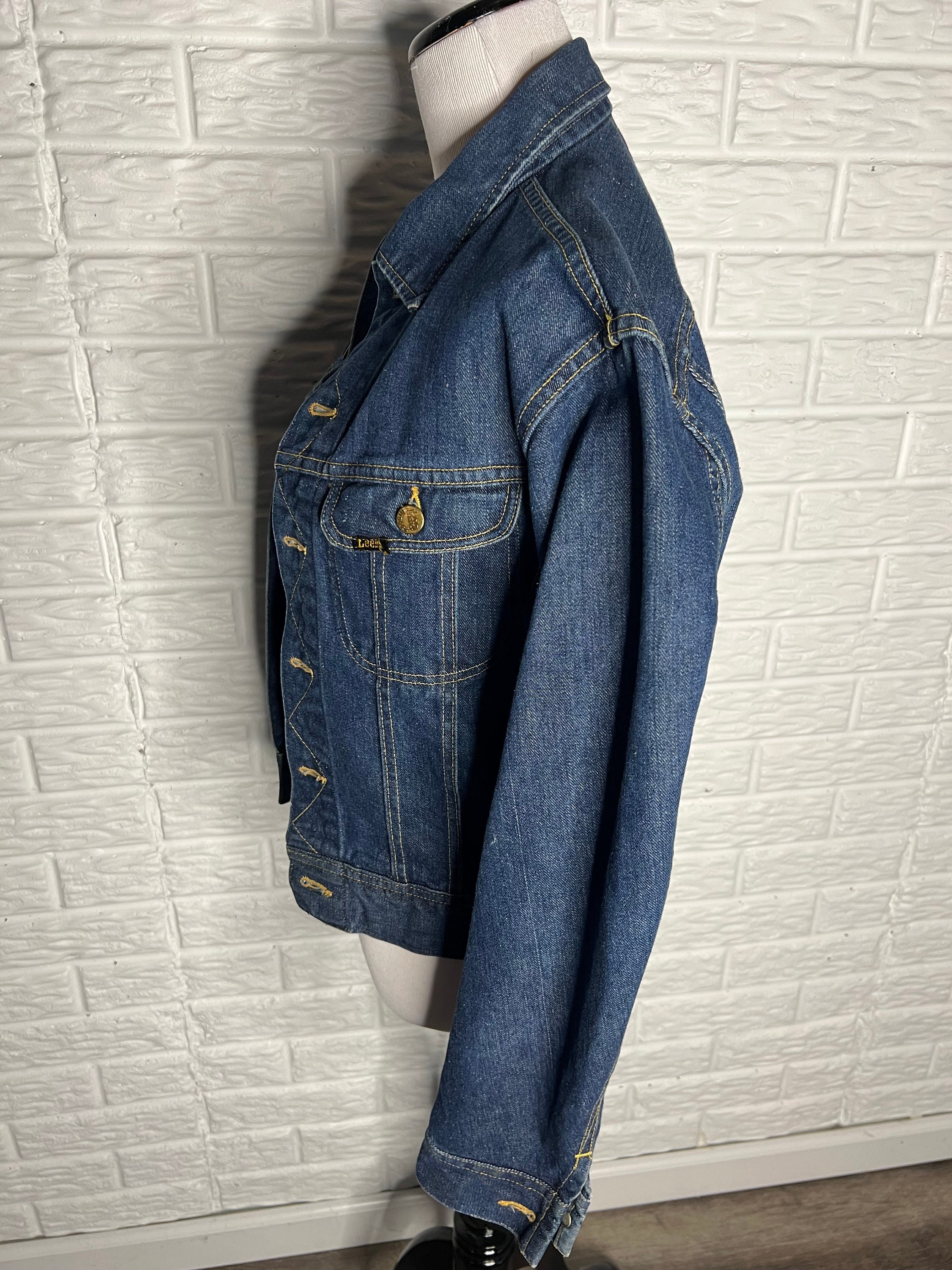 Vintage 1960's Lee 101-J Union Made Sandorized Denim Trucker
