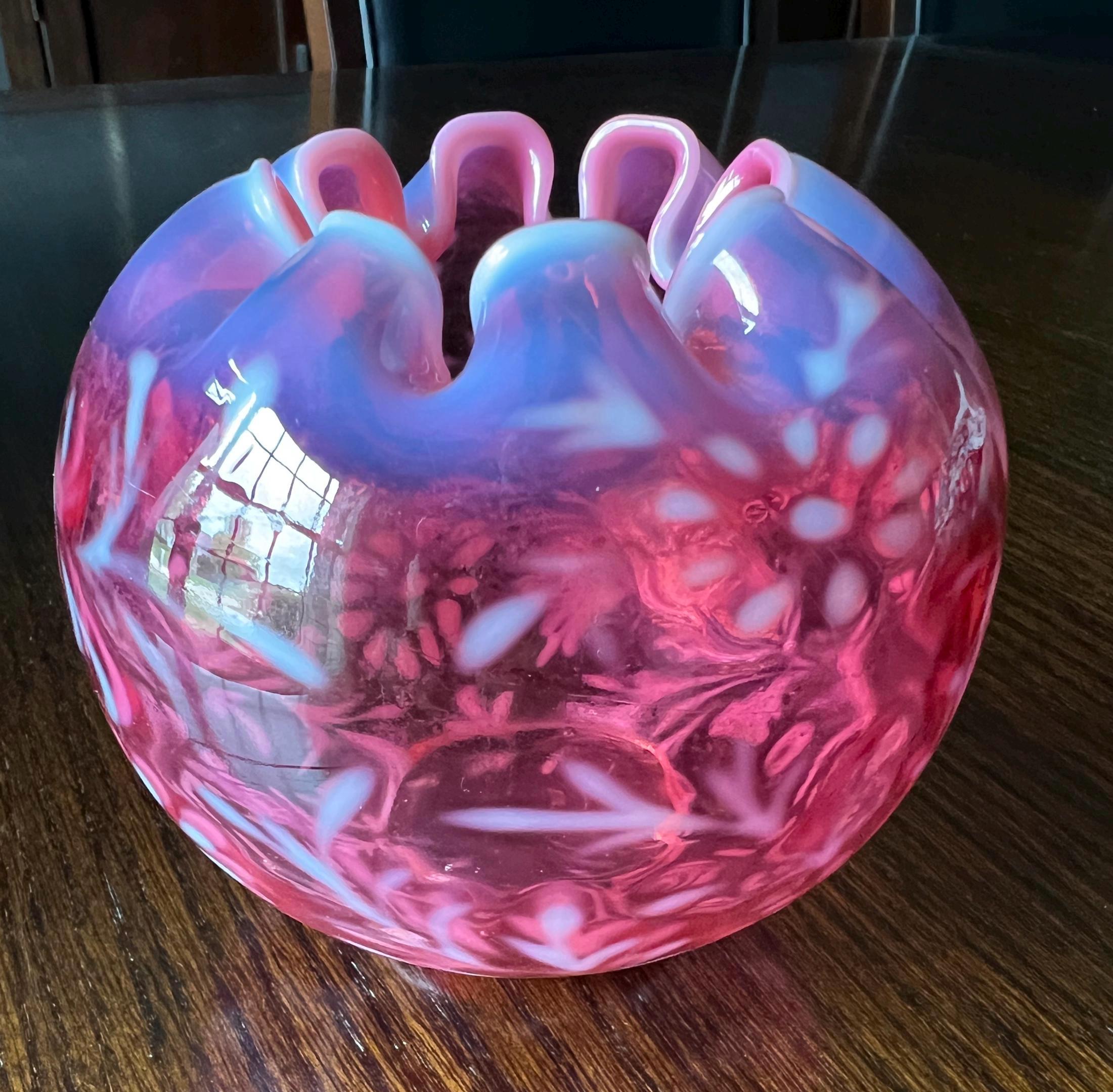 Fenton Daisy and Fern Lamp - Etsy