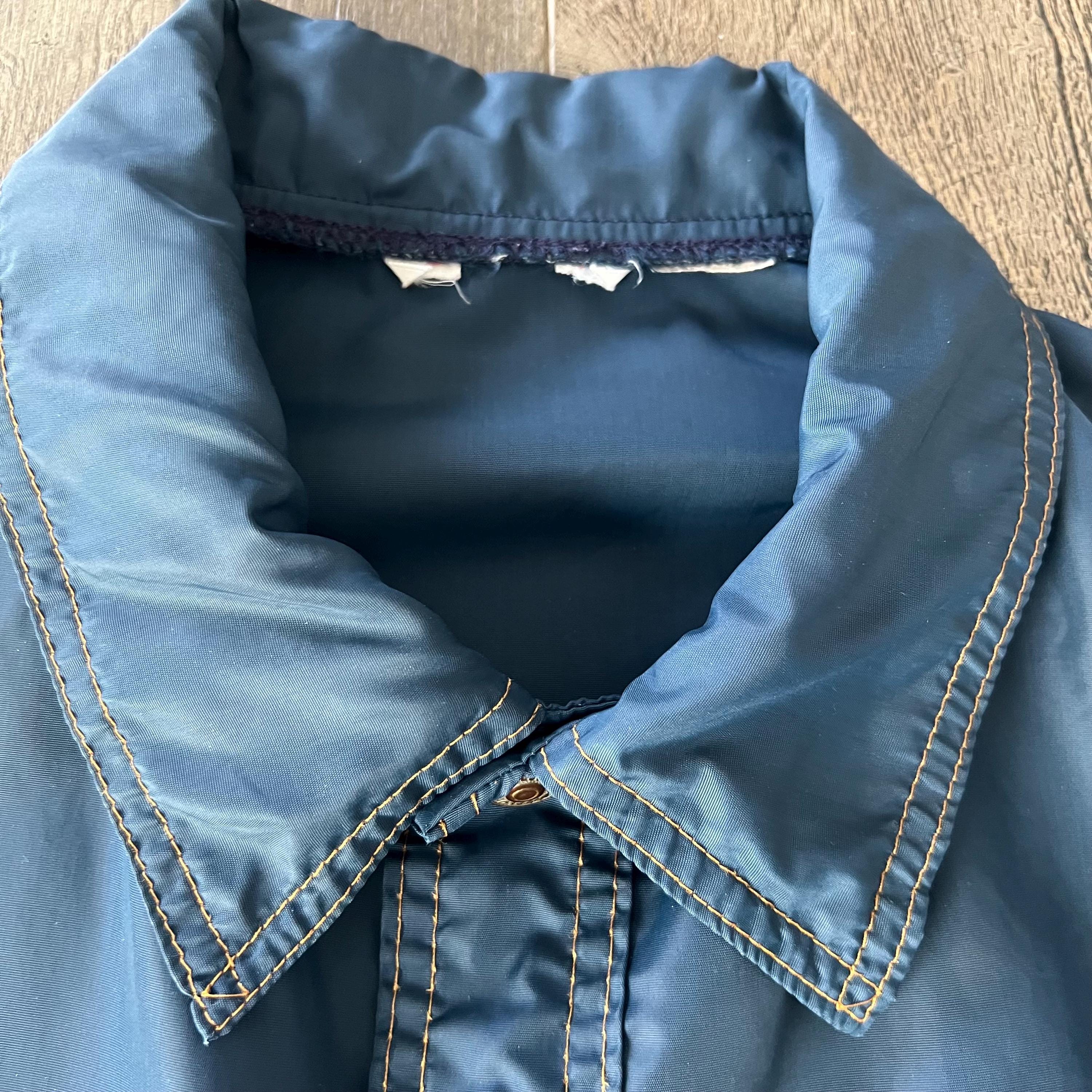 Vintage 1970's Levi's Orange Tab Nylon Drawstring Jacket- Navy