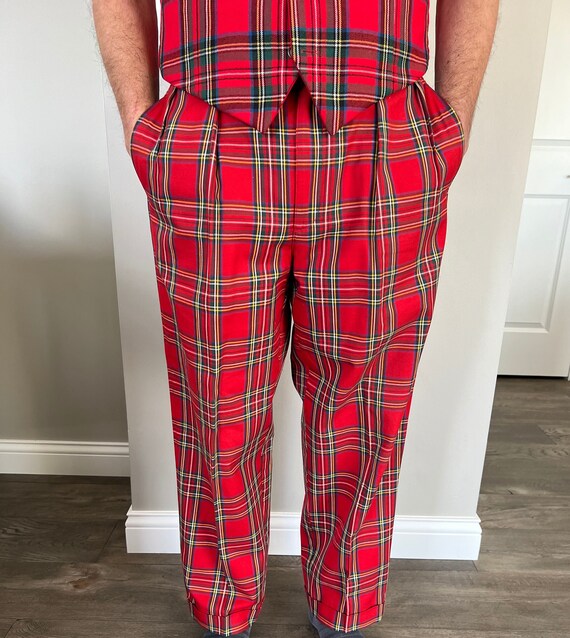 Vintage Ralph Lauren Tartan Plaid Trousers and Re… - image 2