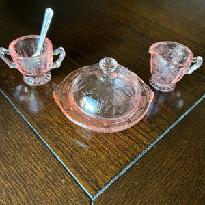 Vintage Mosser Glass Jennifer Miniature Cameo Pink Depression