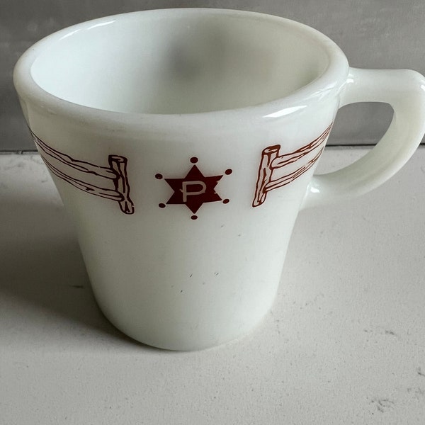 Vintage Pyrex Poderosa Steakhouse Coffee Mug- 1970's