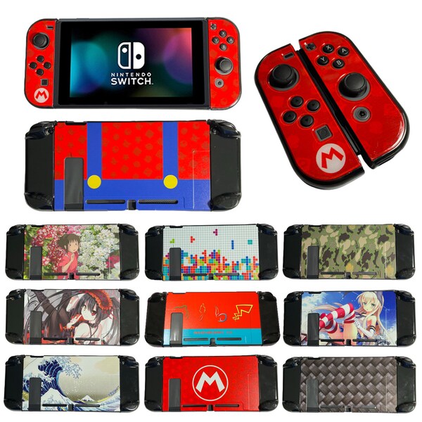 Custom Protective Console Travel Case Shell for Nintendo Switch - Protects your device - Pokemon, Mario, Anime, Tetris, themes and more!