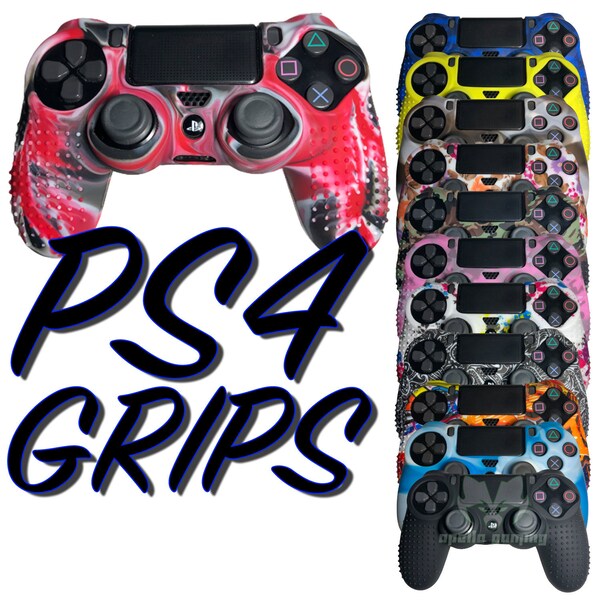 Performance Enhancing Gaming Controller Skin Case Cover Grips for Sony Playstation 4 Dual Shock 4 DualShock PS4 - Improves grip and handling