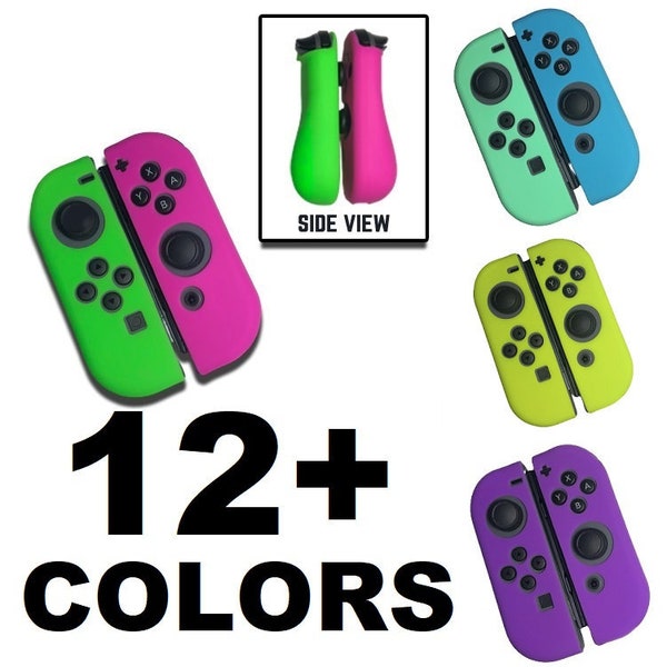 Protective Silicone Rubber Skin Case Covers Grip For Nintendo Switch Joycons - Performance comfort gaming grip, skin, cover, case