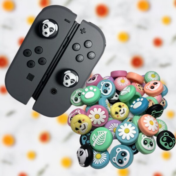 2 PAIRS - YOU PICK - The Bells Boutique Cute Custom Joycon Analog Covers - Nintendo Switch or Switch Lite Thumb Caps Grips