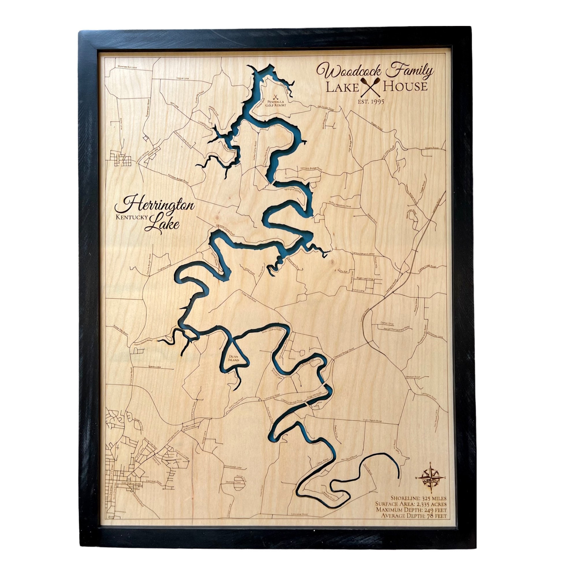 Herrington lake, Kentucky, Customizable, Lake House Decor,Custom Wood