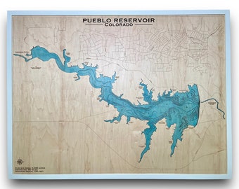 Pueblo Reservoir Custom Lake Map