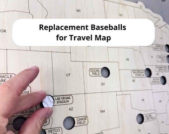Replacement Baseball icon markers for Baseball Stadium Travel Map