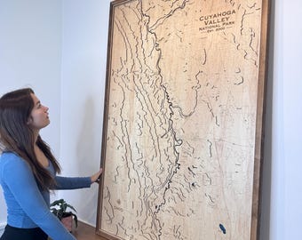 Custom 3D Topographic Map: Personalized Mountain Art, Map GIft