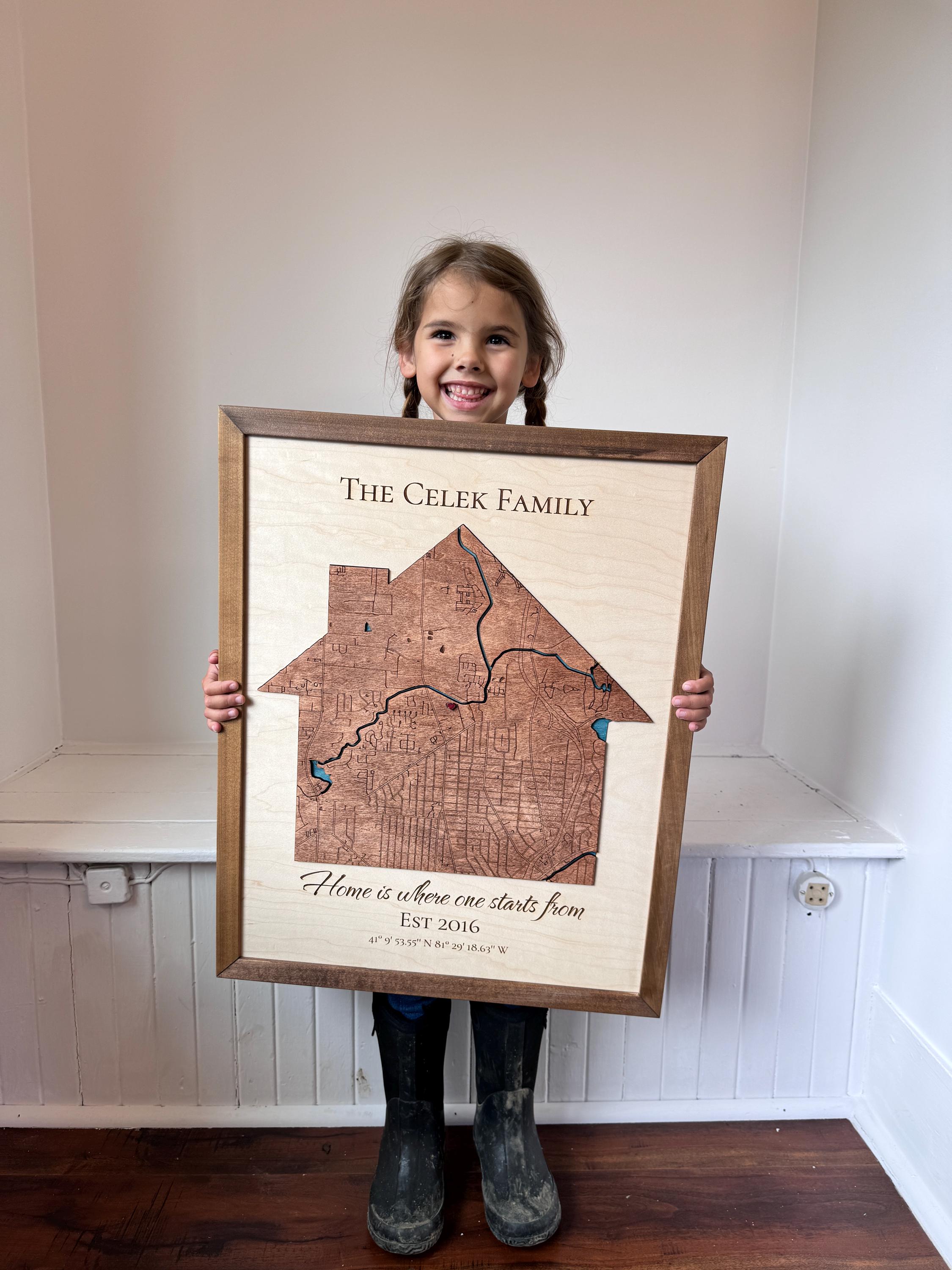 Housewarming Gift, Our First Home, House Map, First Home Gift for Couple, Personalized Map Art, Personalized House Warming Gifts, New Home