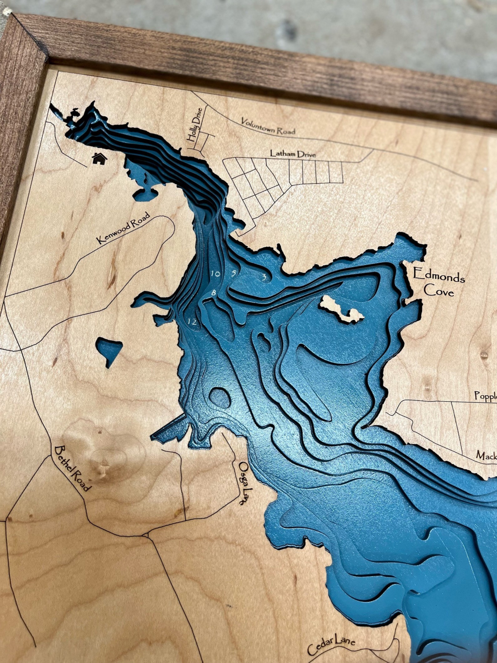 Pachaug Pond Custom Lake Map Custom Map Choose Your Etsy