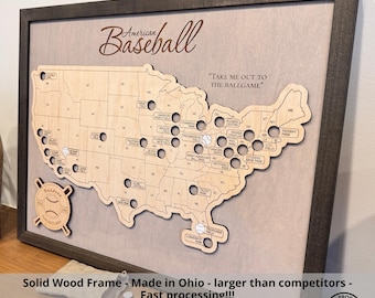 MLB メジャー マップボード MLB Stadium Tracker | Major League Baseball Team and Stadium
