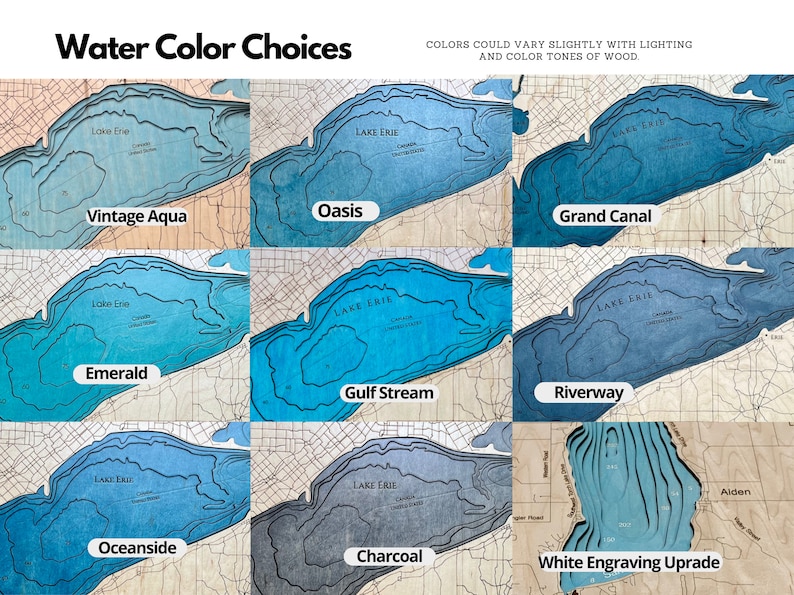 Personalized Wood Lake Map, Custom Wood Map, Lake House Decor Etsy