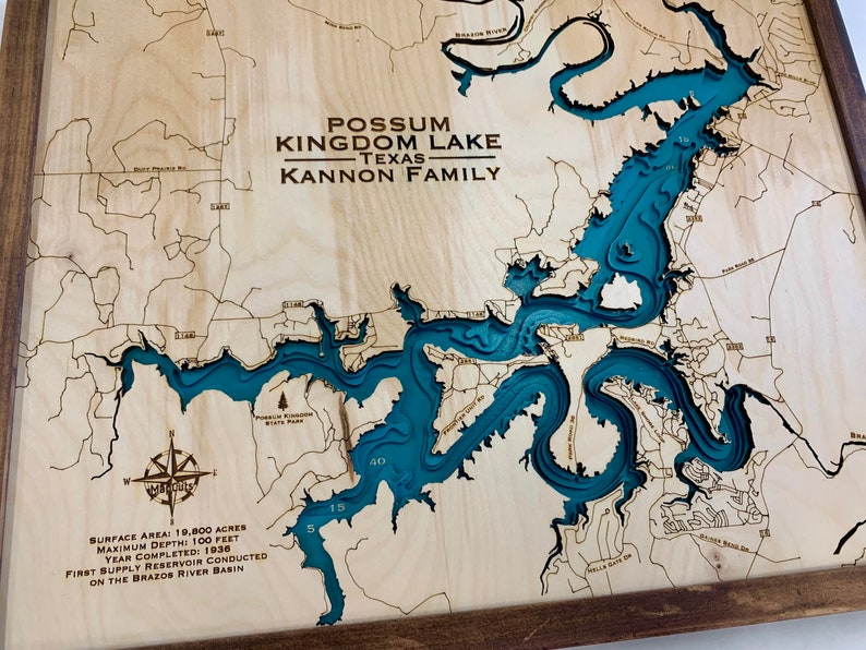 Possum Kingdom Lake Choose Your Custom Design Lake House Etsy