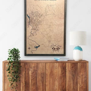 Personalized Military Gift | United States Army post custom map | army gift | infantrymen gift | military gift | Father’s Day gift