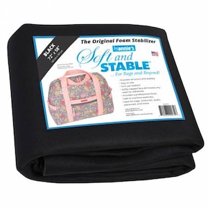 Soft and Stable BLACK 100% Polyester Stabilizer 72in x 58in
