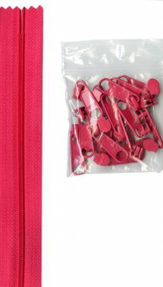 4 yards of 16mm #4.5 zipper chain and 16 Extra-Large Coordinated Pulls - Pewter 4 yards of 16mm #4.5 zipper chain and 16 Extra-Large Coordinated Pulls - Pewter