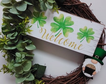 St. Patrick's Day Grapevine Wreath