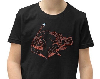 Anglerfish / Short sleeve kids t-shirt / Deep Sea Fish T shirt