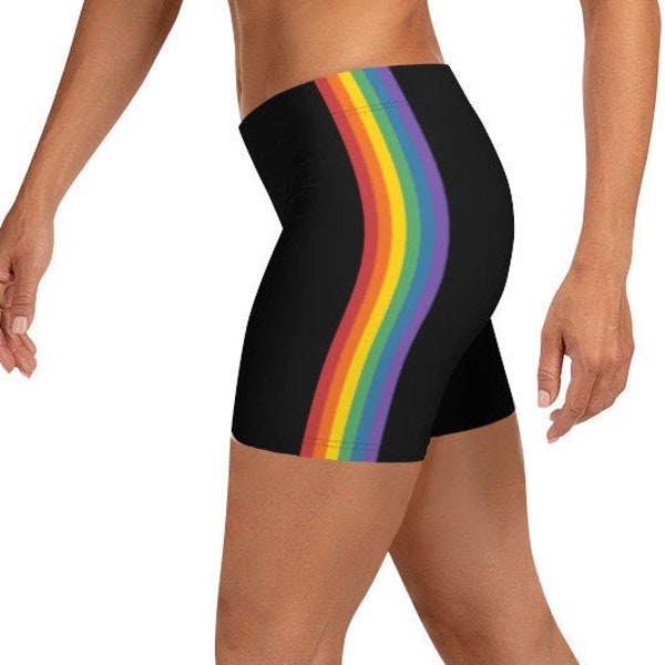 Rainbow Yoga Shorts