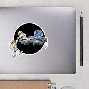 Stickers sans bulles Flat Moon Theory