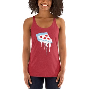 Chicago Deep Dish Pizza - Damen Racerback Tank-Top