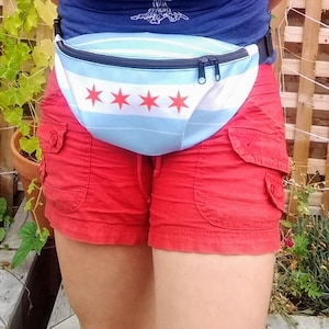 Chicago Flag Fanny Pack