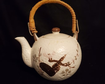 Japanese Porcelain Floral Tea Pot