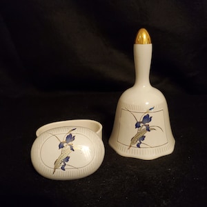 Cloche ou boîte à bijoux Otagiri Japan Grand Iris - au choix de l&#39;acheteur