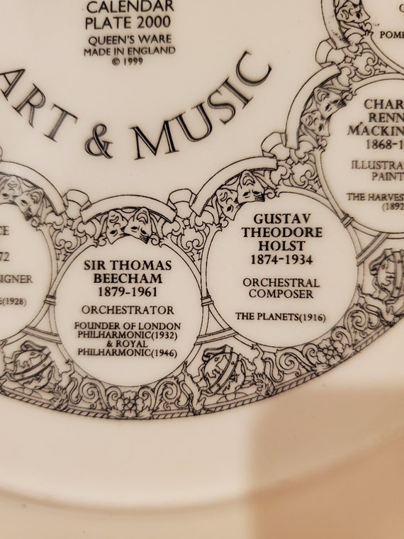 ウェッジウッド ミレニアム2000年 カレンダープレート 英国製 ウェッジウッド ミレニアム2000年 カレンダープレート 英国製