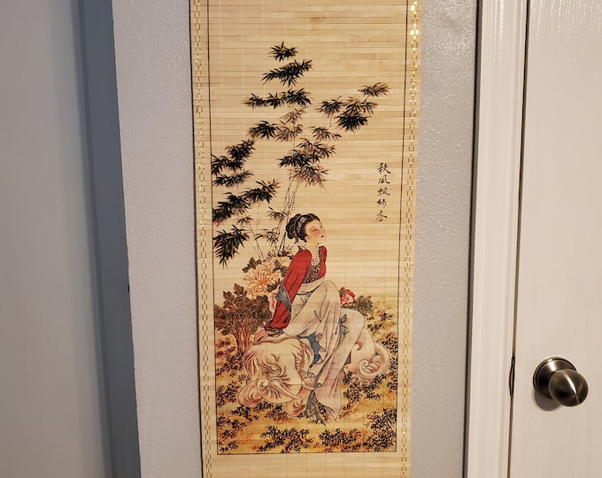 Japanese Bamboo Wall Hanging Etsy