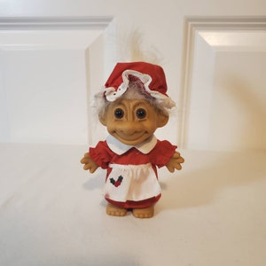 Russ Troll Doll 5&quot; H - Mrs. Claus - Christmas Troll