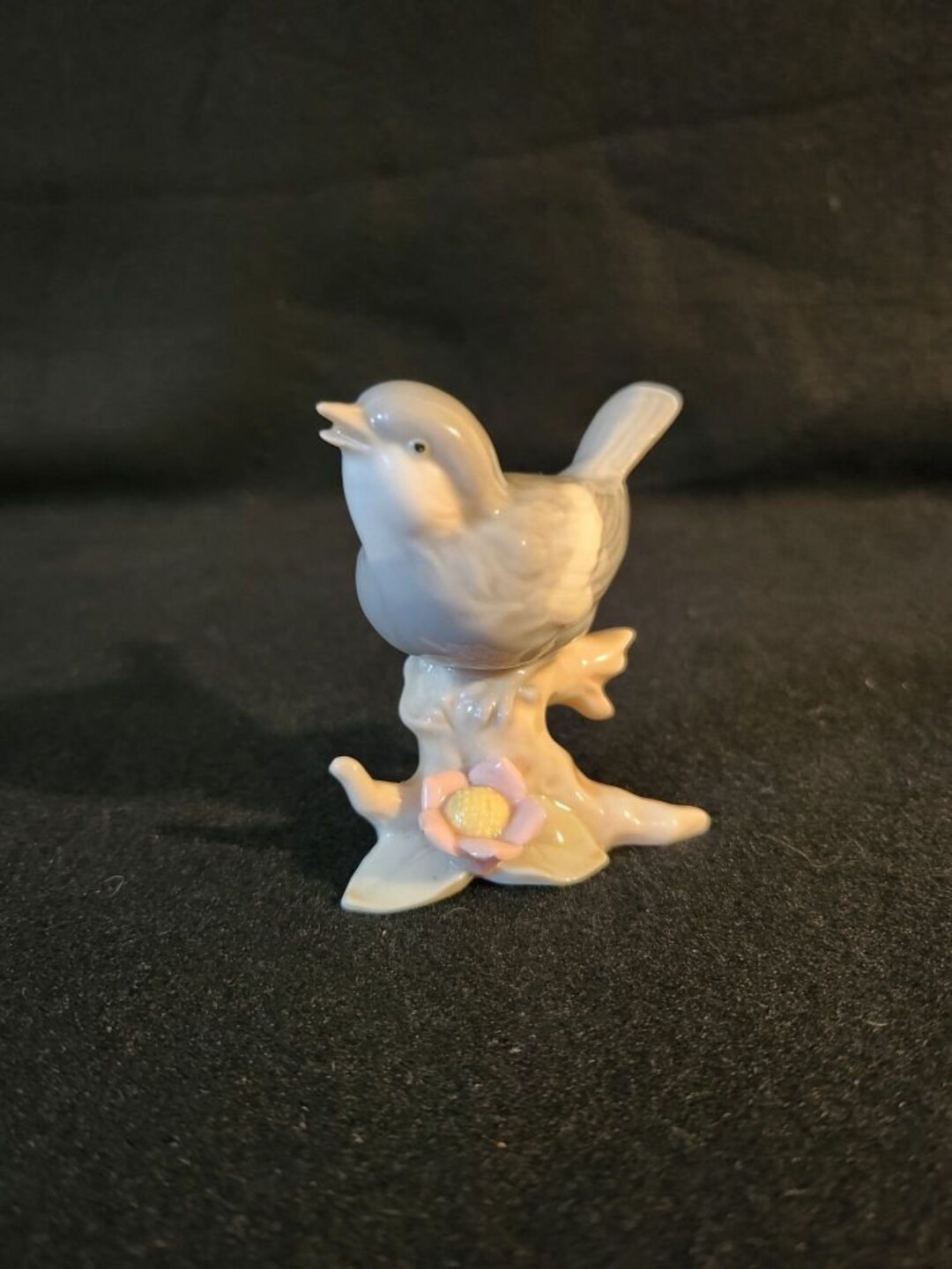 Vintage George Goode Chickadee Bird With Flower - Taiwan - Etsy