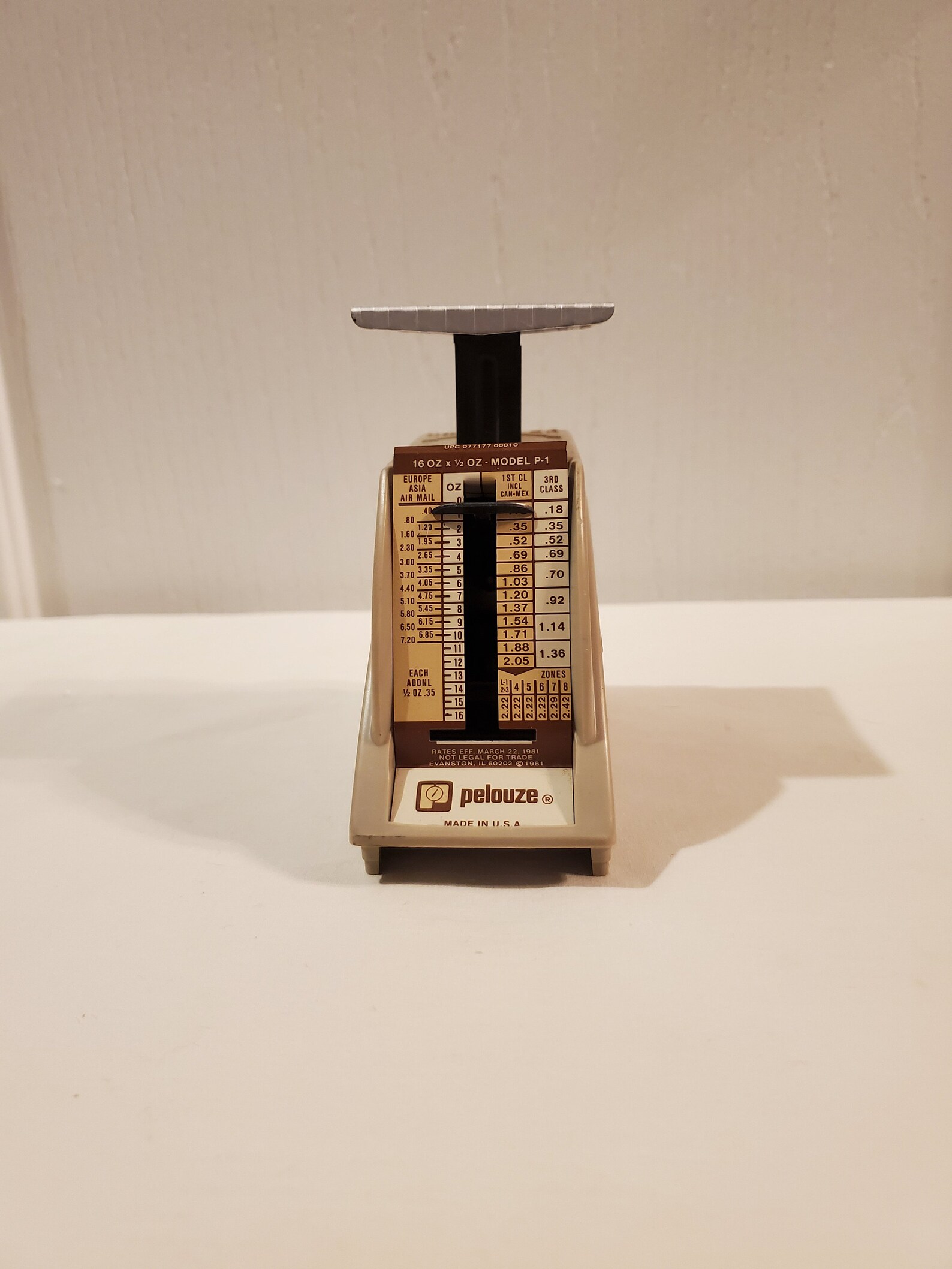 Pelouze Model P1 Postal Scale for Rates 1981 Etsy