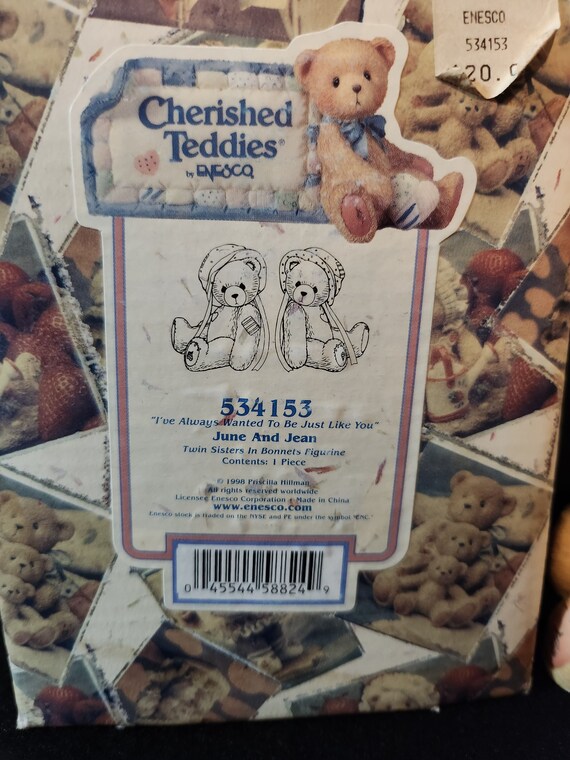 Cherished Teddies June and Jean Figurine - Twin Sisters, 1998